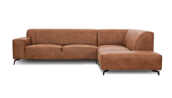 Bellagio canapé d'angle marron