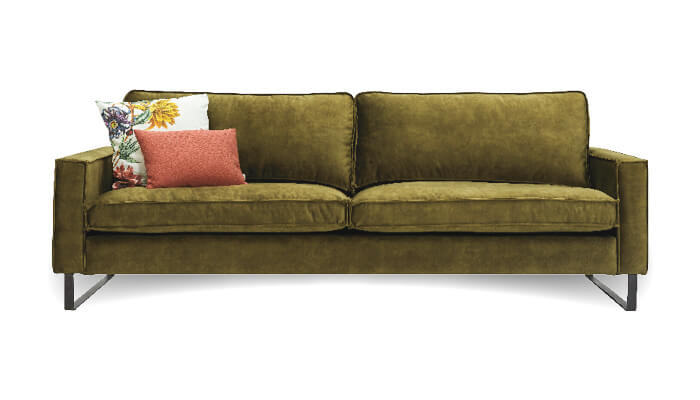 Pancho 2-Sitzer-Sofa samt grün